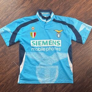 Lazio Football Jersey with Siemens Logo